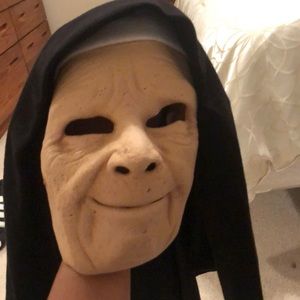 Halloween nun mask